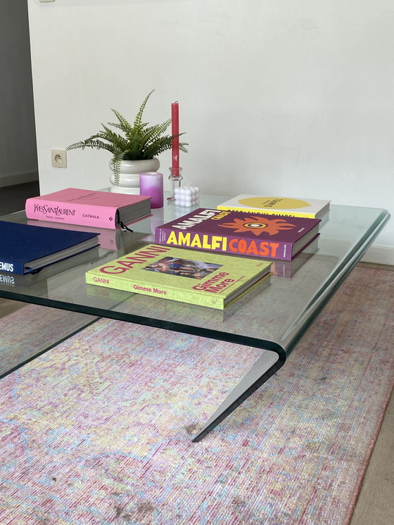 Image 1 of Vintage glazen tafel