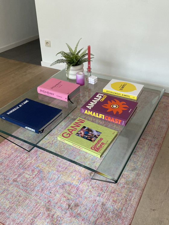 Image 1 of Vintage glazen tafel