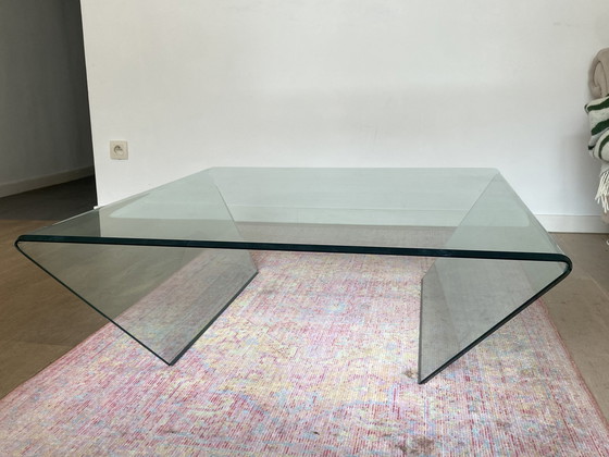 Image 1 of Vintage glazen tafel