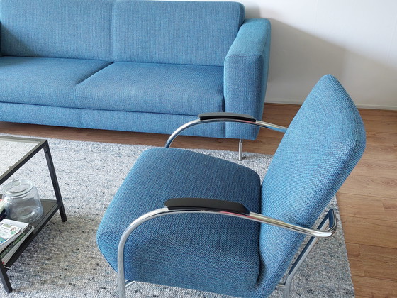 Image 1 of Atlanta 3-zitsbank blauw