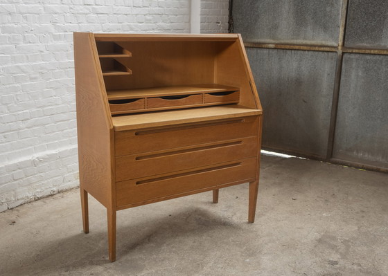 Image 1 of Kai Kristiansen Secretaire Model 63 in Eikenhout