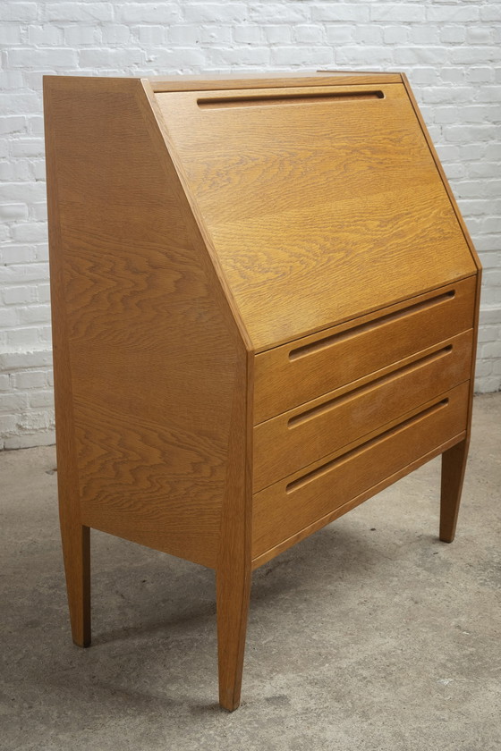 Image 1 of Kai Kristiansen Secretaire Model 63 in Eikenhout