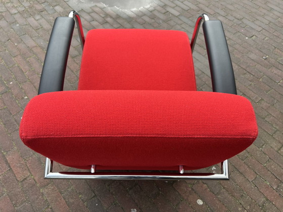 Image 1 of Leolux Scylla Fauteuil rood stof 