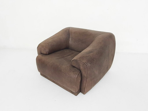 Buffel leren bruine fauteuil