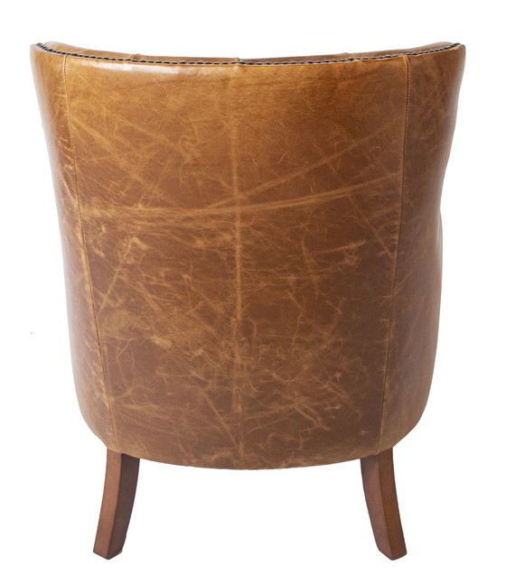 Image 1 of 2 x Chesterfield vintage leer fauteuils