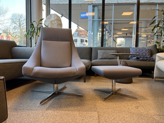 Image 1 of Jori Ovni Fauteuil Met poef Stof Grijs