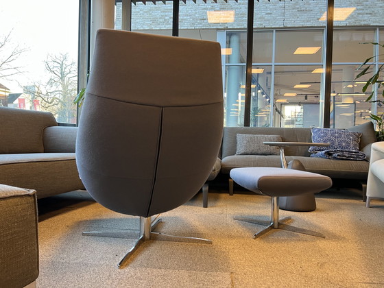 Image 1 of Jori Ovni Fauteuil Met poef Stof Grijs