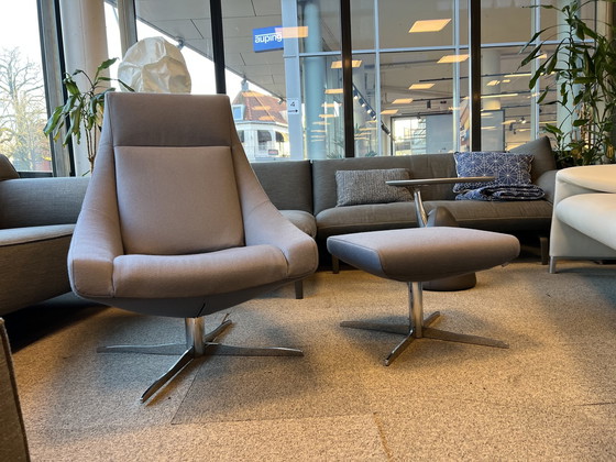 Image 1 of Jori Ovni Fauteuil Met poef Stof Grijs