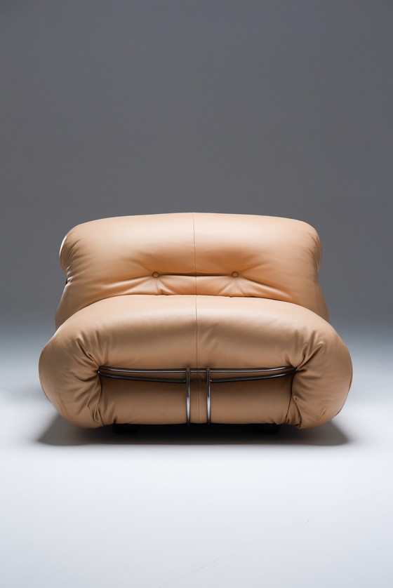 Image 1 of 2x Afra & Tobia Scarpa voor Cassina Soriana loungestoel