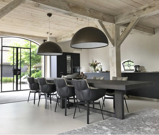 Image 1 of B&B Husk Dining chairs draaibaar in leder Gamma