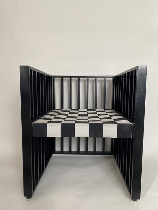 Purkersdorf" fauteuil van Wittmann Joseph Hoffmann & Koloman Moser