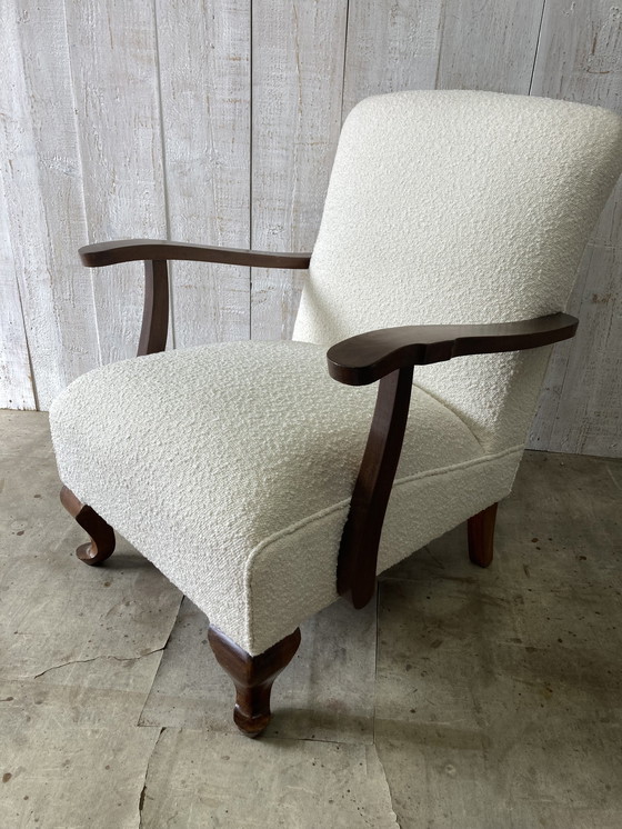 Image 1 of Paar Bouclettes Fauteuils 1950