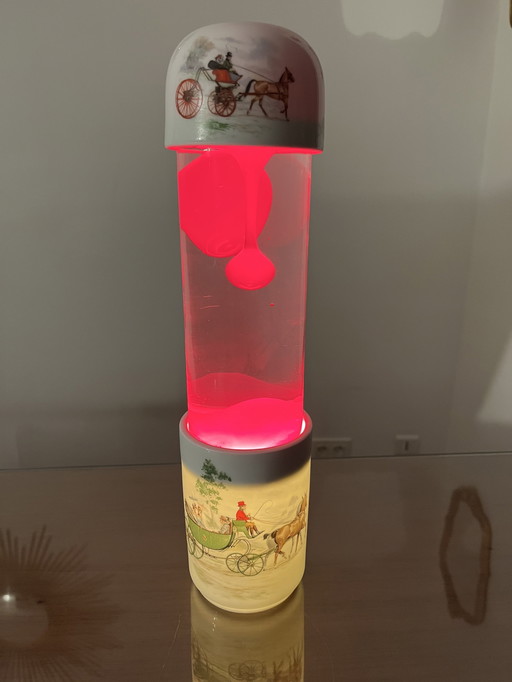 Porseleinen lavalamp Sofranex Frankrijk jaren 60