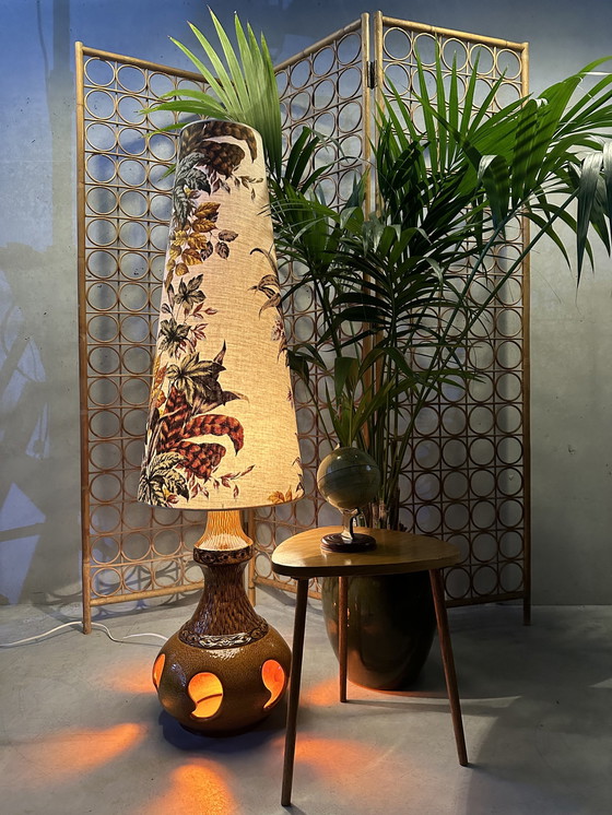 Image 1 of Vintage West-Germany Fat Lava Vloerlamp - Bay Keramik