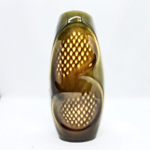 Vintage keramieken vaas van Ditmar Urbach, Tsjecho-Slowakije 1960