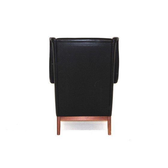 Image 1 of Vintage leren fauteuil van Karl Erik Ekselius, Zweden 1960