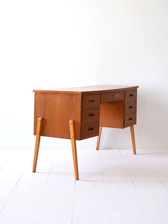 Image 1 of Vintage Bureau Met Laden