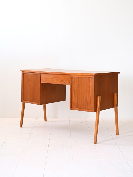 Image 1 of Vintage Bureau Met Laden