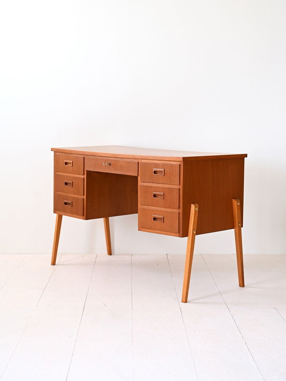Image 1 of Vintage Bureau Met Laden