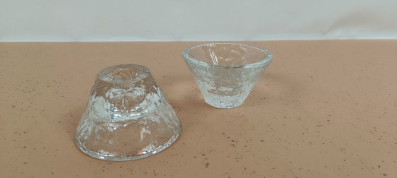 Image 1 of Vintage Set Ijsblok Kaarshouders