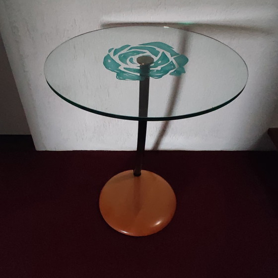 Image 1 of Vintage bijzet tafel rond