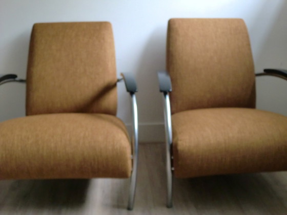 Image 1 of Gelderland Fauteuil 5470 Design Jan Des Bouvrie Als Nieuw 2X