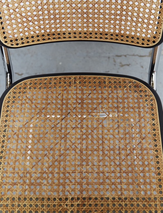 Image 1 of Sledestoel S32 van Marcel Breuer voor Thonet, set van 2