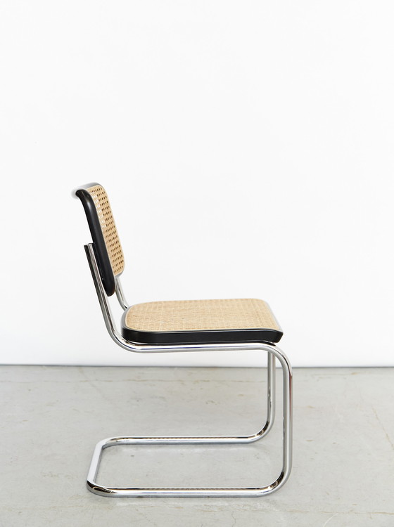 Image 1 of Sledestoel S32 van Marcel Breuer voor Thonet, set van 2