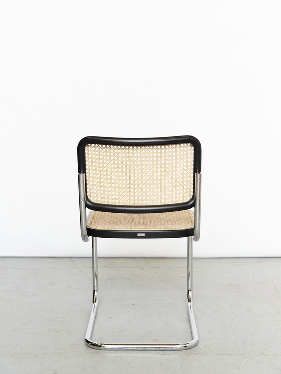 Image 1 of Sledestoel S32 van Marcel Breuer voor Thonet, set van 2