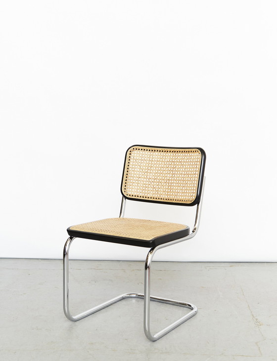 Image 1 of Sledestoel S32 van Marcel Breuer voor Thonet, set van 2