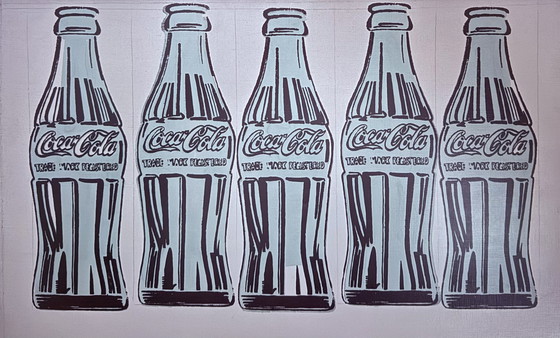 Image 1 of Andy Warhol: “Five Coke Bottles, 1962”.