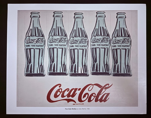 Andy Warhol: “Five Coke Bottles, 1962”.