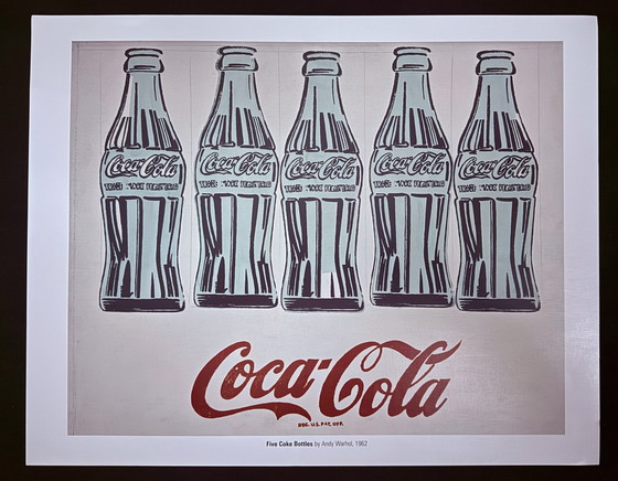 Image 1 of Andy Warhol: “Five Coke Bottles, 1962”.