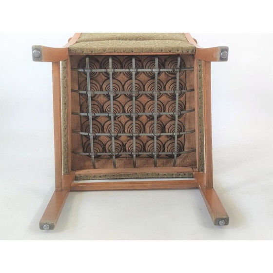 Image 1 of Paar Duitse fauteuils uit de Mid Century in kaki, jaren 1950