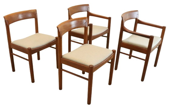 Image 1 of 4x Bramin eetkamerstoel 'Jersore' vintage