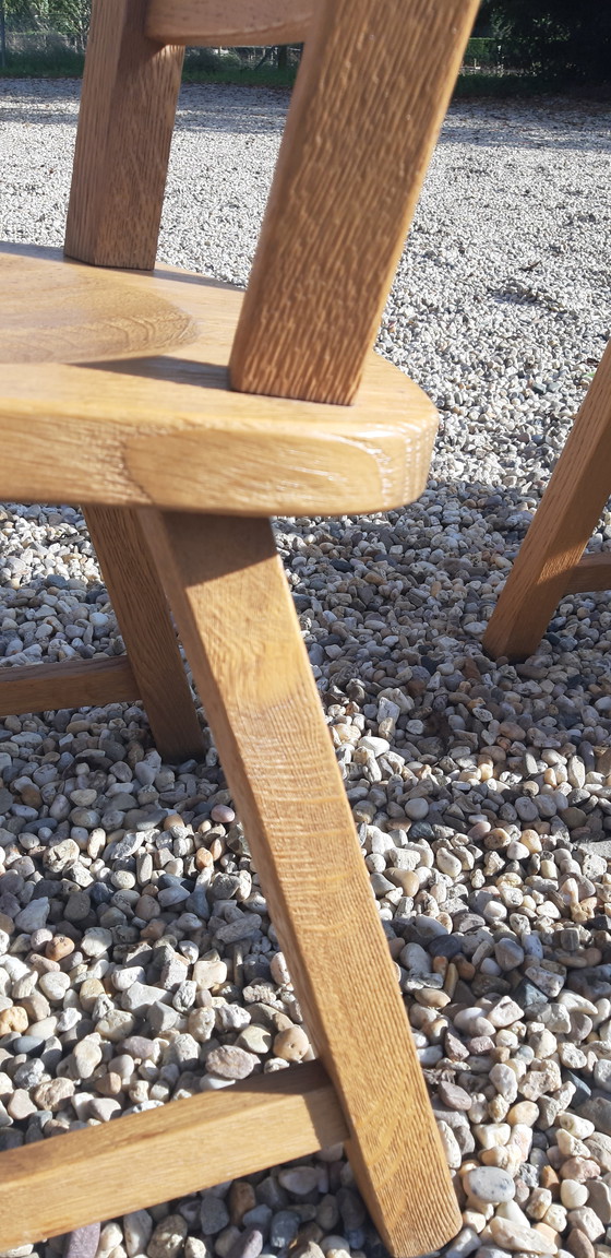 Image 1 of Brutalist De Puydt eetkamerstoelen 