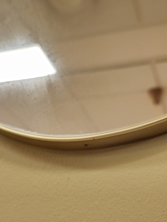 Image 1 of Vintage Wandspiegel Spiegel Mirror Messing Goud