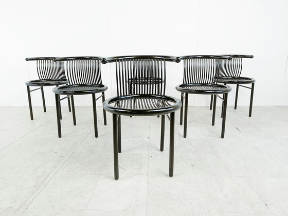 Image 1 of Set van 6 Vintage "CIRCO" Stoelen van Jutta & Herbert Ohl voor Lübke jaren 80