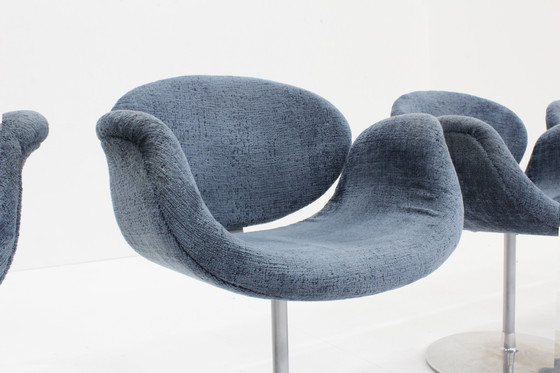 Image 1 of 4X Artifort Little Tulip Eetkamer Stoelen Van Pierre Paulin