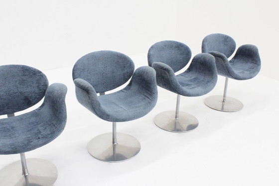 Image 1 of 4X Artifort Little Tulip Eetkamer Stoelen Van Pierre Paulin