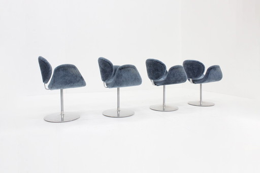 4X Artifort Little Tulip Eetkamer Stoelen Van Pierre Paulin