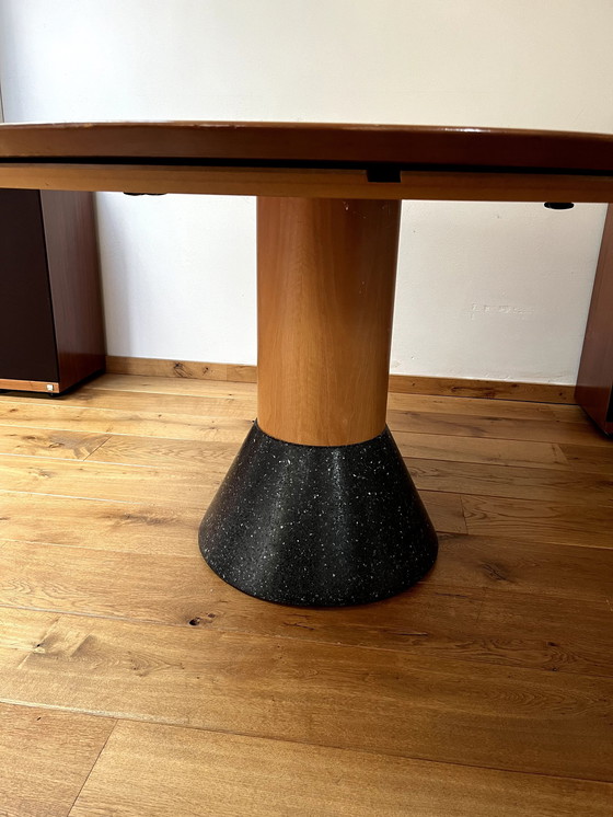 Image 1 of 4 Design Eetkamer Stoelen Met Ronde Tafel En Extra Tussenblad