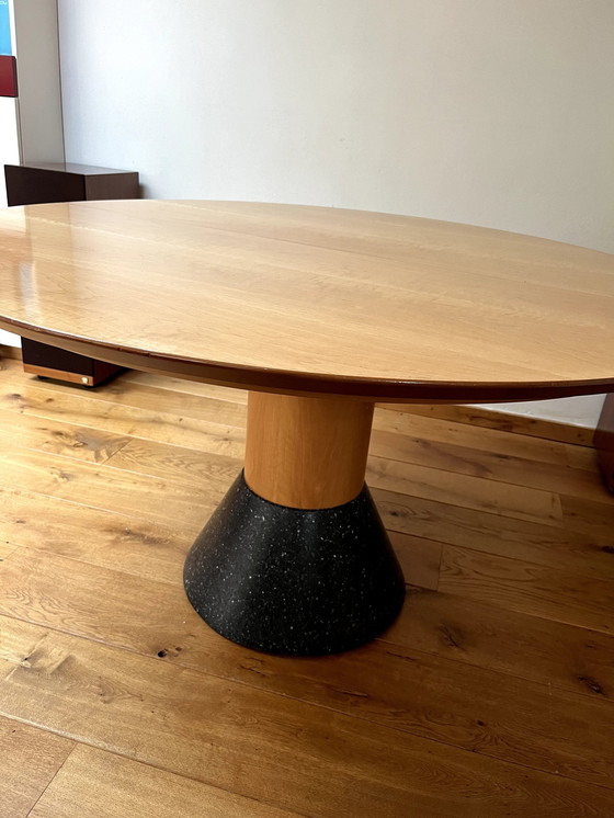 Image 1 of 4 Design Eetkamer Stoelen Met Ronde Tafel En Extra Tussenblad