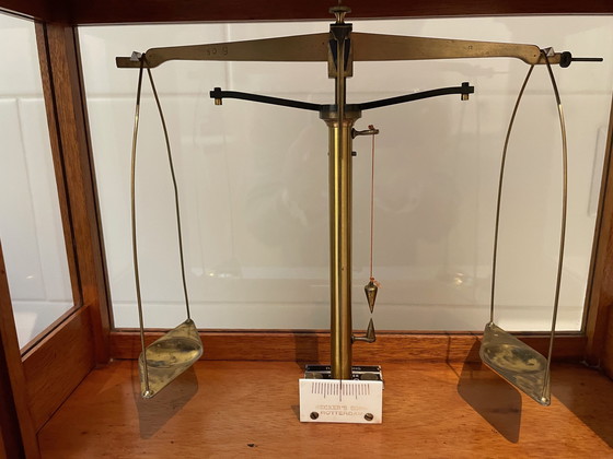 Image 1 of Antieke Apothekersweegschaal van Becker's Sons Rotterdam