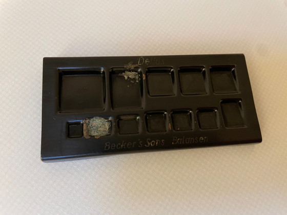 Image 1 of Antieke Apothekersweegschaal van Becker's Sons Rotterdam