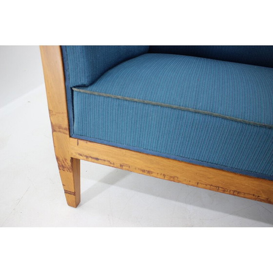 Image 1 of Vintage mahoniehouten 3-zitsbank van Frits Henningsen, Denemarken 1940