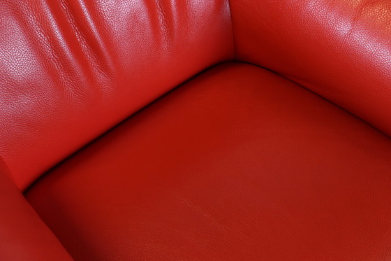 Image 1 of Leolux mayon fauteuil rood leer