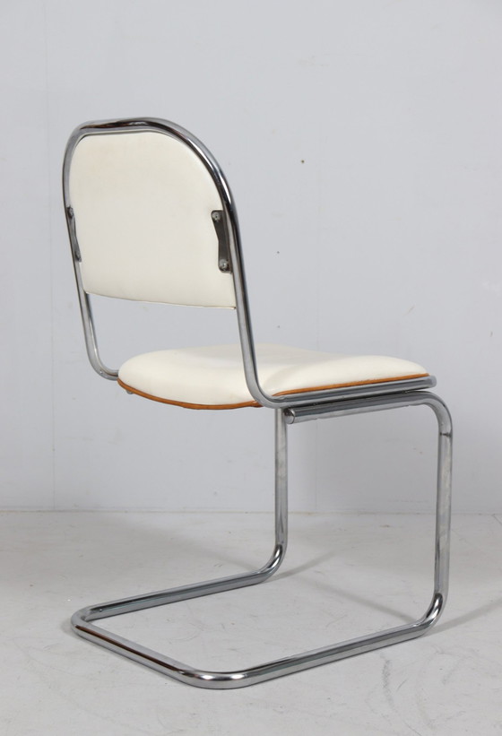 Image 1 of  Set van 4 sledestoelen in Bauhaus-stijl, Italië, jaren 1970