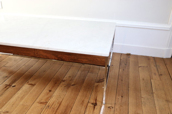 Image 1 of Georges Nelson Marmer en Rozenhout Design Salontafel 1970