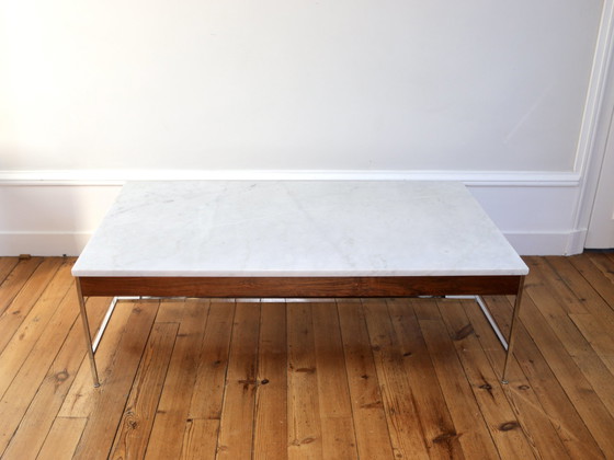 Image 1 of Georges Nelson Marmer en Rozenhout Design Salontafel 1970